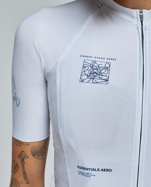 Givelo 車衣Jersey SS Essential Aero CHAOS Calm 迷途白 男女共版