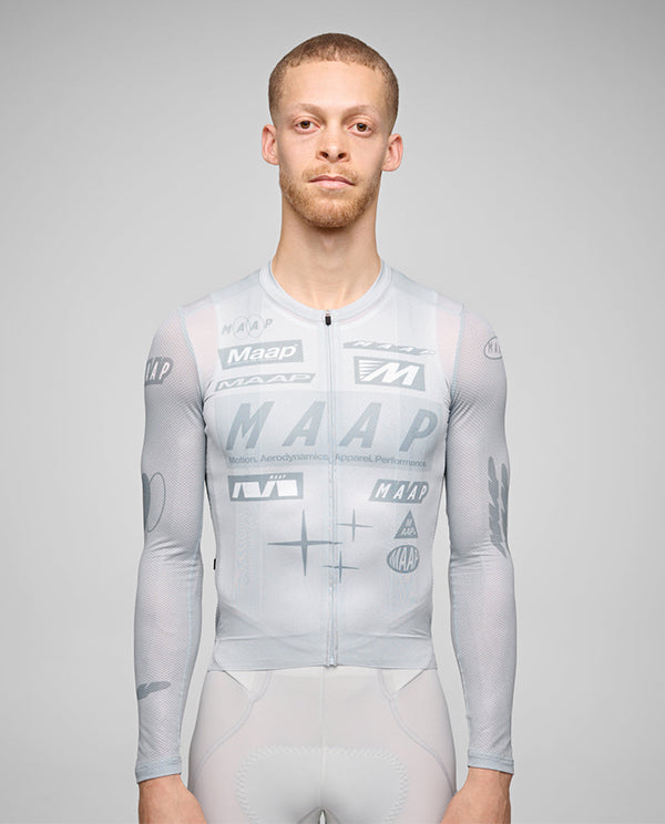 MAAP 車衣 Drome Pro Air LS Jersey 3.0 Ice Gray 長袖 男款 灰