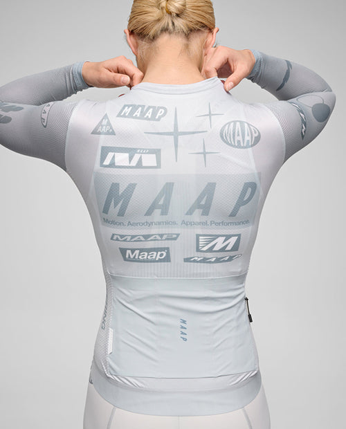 MAAP 車衣 Drome Pro Air LS Jersey 3.0 Ice Gray 長袖 女款 灰