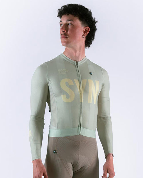 Biehler 薄長袖車衣 Pro LS Jersey Lizzard 男款 草綠