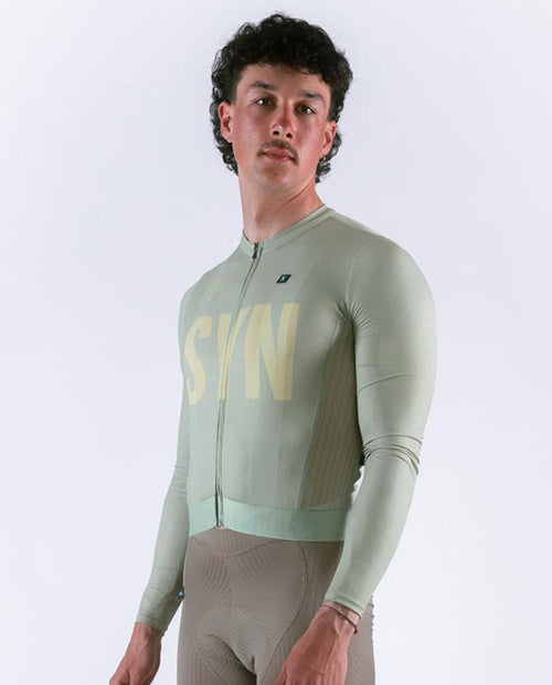 Biehler 薄長袖車衣 Pro LS Jersey Lizzard 男款 草綠