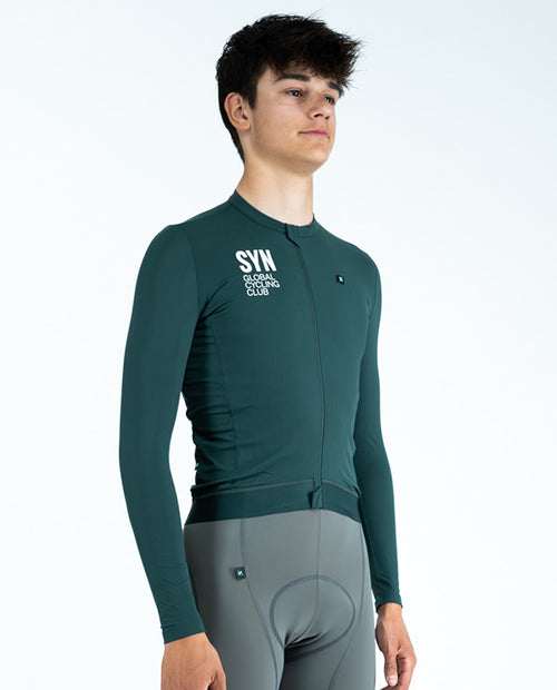 Biehler 中量長袖車衣Training Native L/S Jersey Forest 男款 森綠