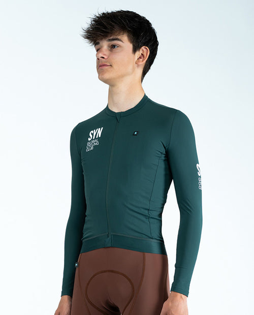 Biehler 中量長袖車衣Training Native L/S Jersey Forest 男款 森綠