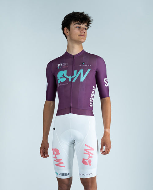 Biehler 車褲 Pro Team Bib Shorts Milky Way 男款 白