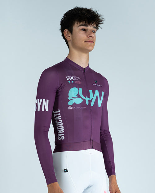 Biehler 薄長袖車衣 Pro Team LS Jersey Muffin 男款 紫