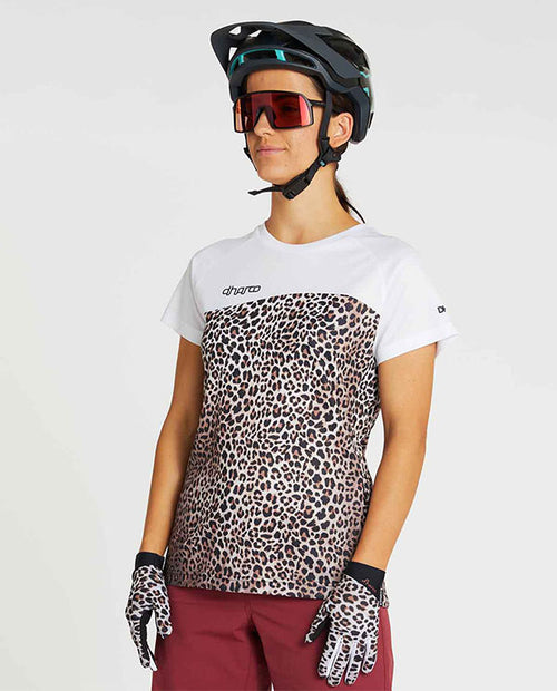 DHaRCO MTB SS Jersey Leopard 女-短袖-豹紋