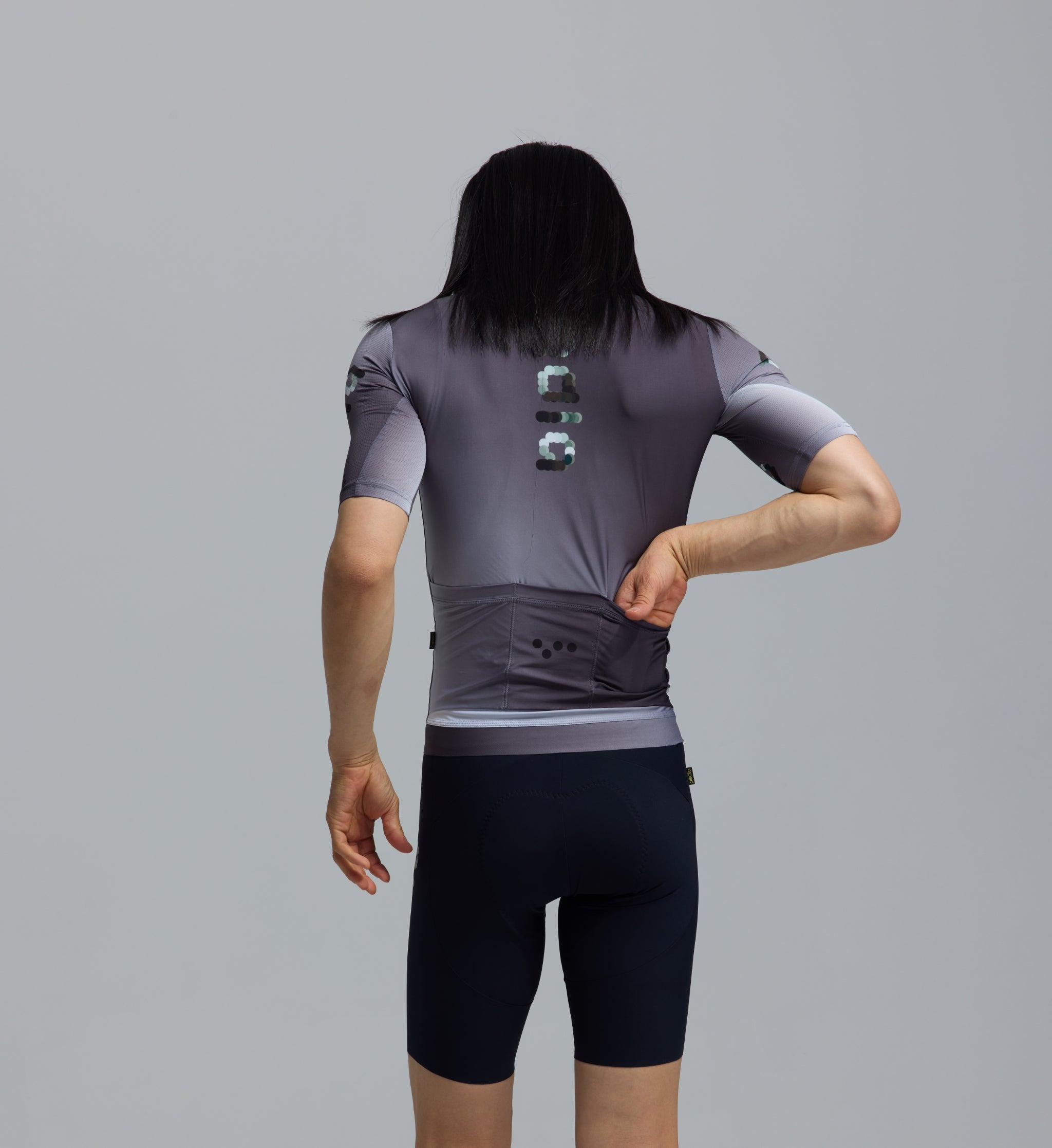 Pedla 車衣 Dots Classic Jersey Grey Fade 男款 漸層灰