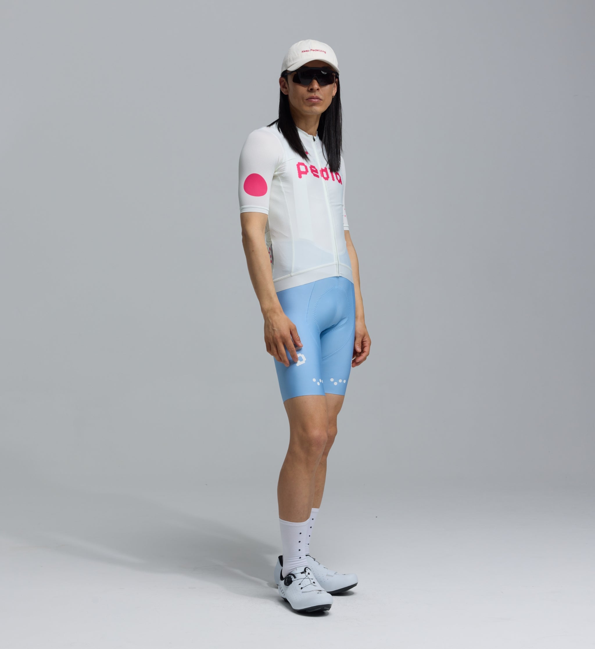 Pedla 車衣 Dots Classic Jersey Procelain Fuchsia 男款 瓷白