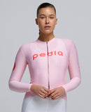 Pedla 薄長袖車衣 Dots Classic LS Jersey Dusty Pink 女款 灰粉紅