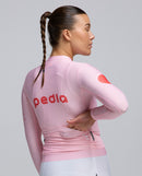 Pedla 薄長袖車衣 Dots Classic LS Jersey Dusty Pink 女款 灰粉紅