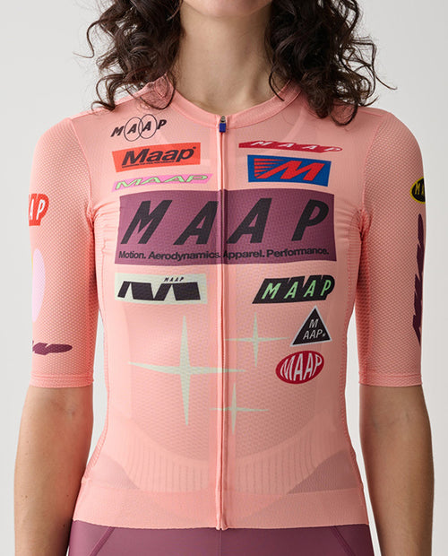 MAAP 車衣 Drome Pro Air Jersey 3.0 Peach 短袖 女款 粉橘