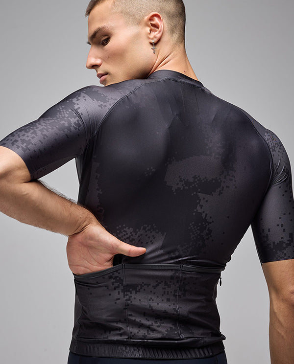 Givelo 車衣ESSNTL SS JERSEY PIXEL BLACK 男女共版 黑