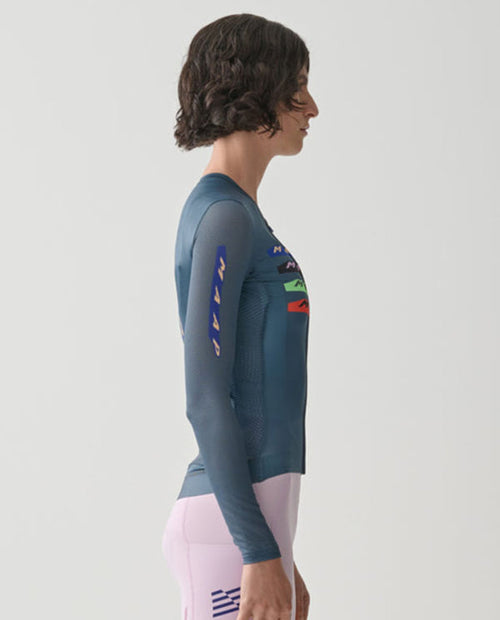 MAAP 車衣 EVADE X PRO AIR LS Jersey 3.0 Uniform Blue 長袖 女款 深藍