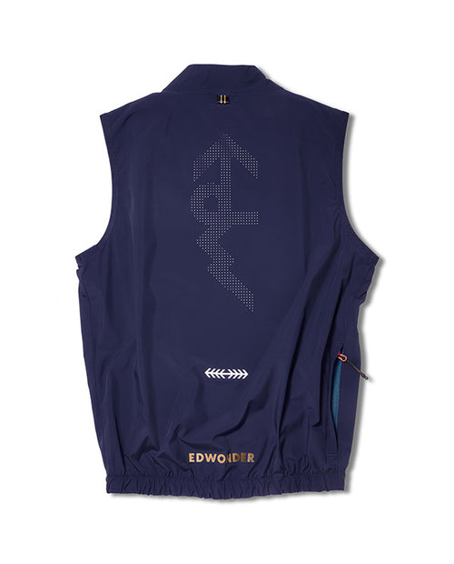 EdWonder 雙拉鍊防風背心EDW Edition Windproof Vest 2.0 Zodiac Blue 男款 深藍