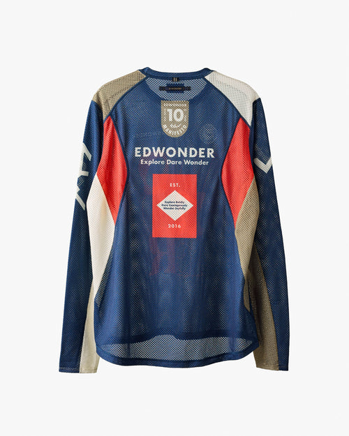 Edwonder 長袖機能Tee Manifesto LS Tech Tee - Heritage Blue 男女共版 復古藍