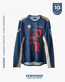 Edwonder 長袖機能Tee Manifesto LS Tech Tee - Heritage Blue 男女共版 復古藍