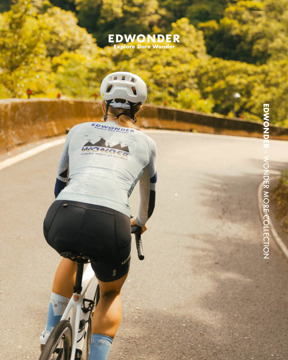 EdWonder 薄長車衣 Wonder More LS Jersey Summit Grey 女款 灰