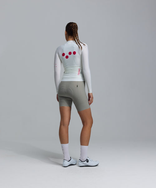 Pedla 薄長袖車衣 Essentials Classic LS Jersey Porcelain 女款 瓷白