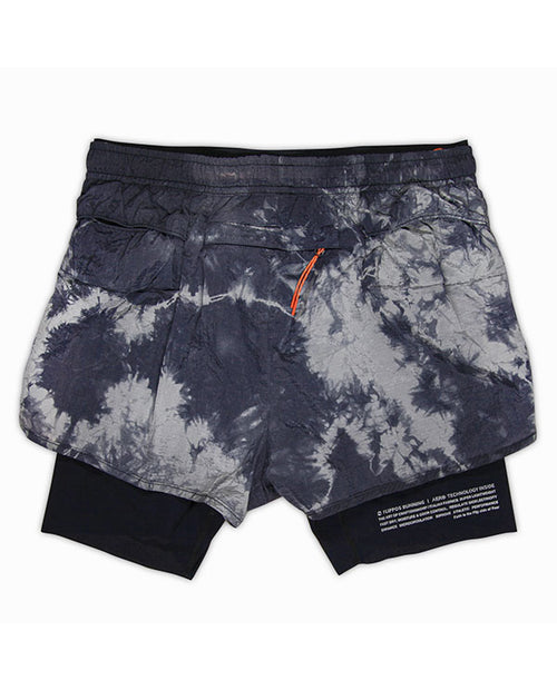 FLIPPOS 跑褲 FAITH TRAIL SHORTS 5”Tie-Dyed AERO® 黑