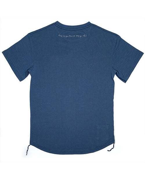 FLIPPOS 跑衣 FEATHERLITE MERINO TEE (Men)深藍