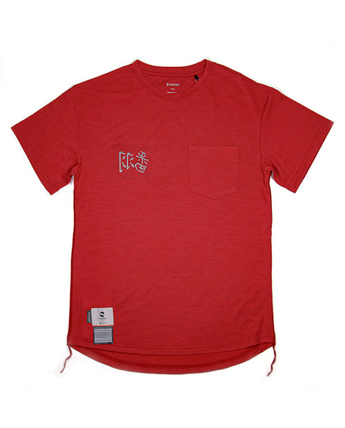 FLIPPOS 跑衣 FEATHERLITE MERINO TEE (Men)紅
