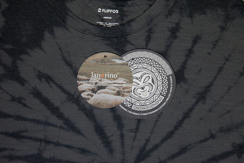 跑衣 FEATHERLITE MERINO TEE (Men)灰漩紮染