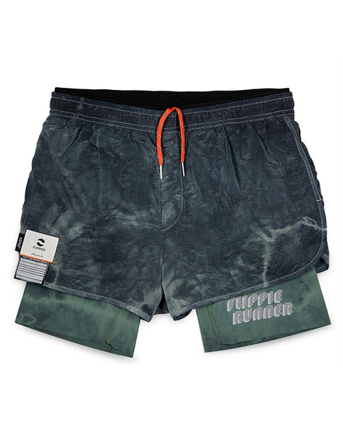 跑褲 FAITH TRAIL SHORTS 5” AERO® 紮染綠黑