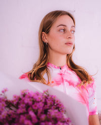 Pedla 車衣Floral Classic Jersey Cosmos Pink White 女款 粉白