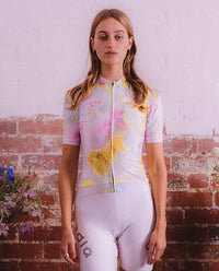 Pedla 車衣Floral Classic Jersey Pollen 女款 白