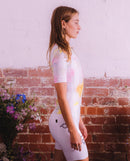 Pedla 車衣Floral Classic Jersey Pollen 女款 白