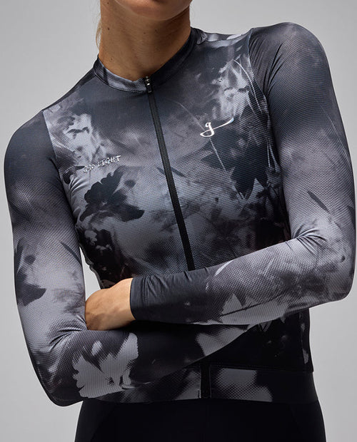 Givelo 車衣G90 LIGHT LS UNISEX BLOOM JERSEY BLACK 男女共版 黑