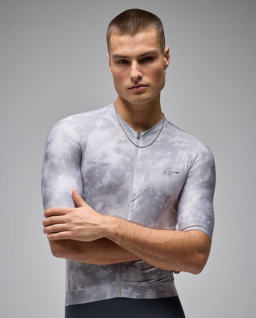 Givelo 車衣G90 LIGHT SS UNISEX BOTANIC JERSEY ICE 男女共版 白灰