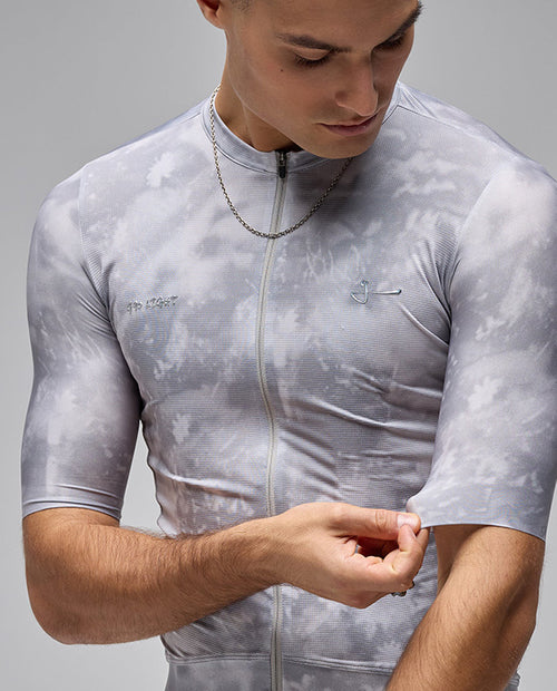 Givelo 車衣G90 LIGHT SS UNISEX BOTANIC JERSEY ICE 男女共版 白灰