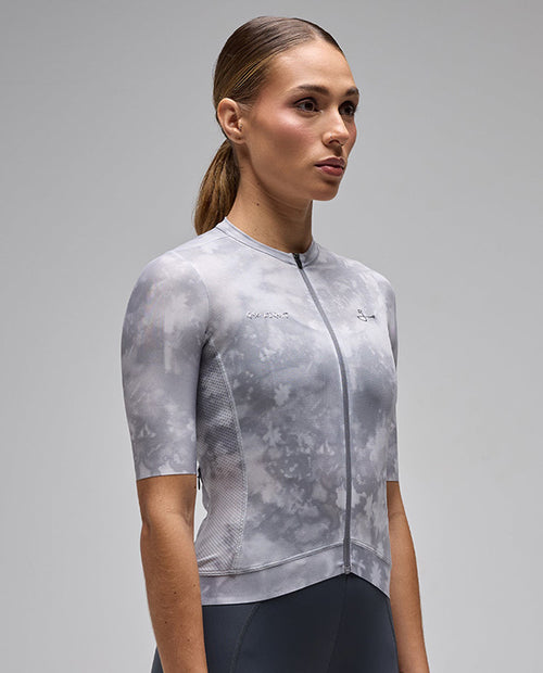 Givelo 車衣G90 LIGHT SS UNISEX BOTANIC JERSEY ICE 男女共版 白灰