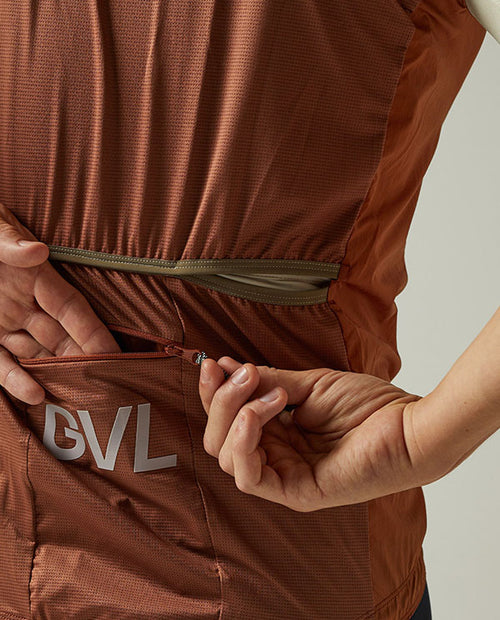 Givelo 防風背心 C.D.A. Gilet Sienna 磚瓦紅