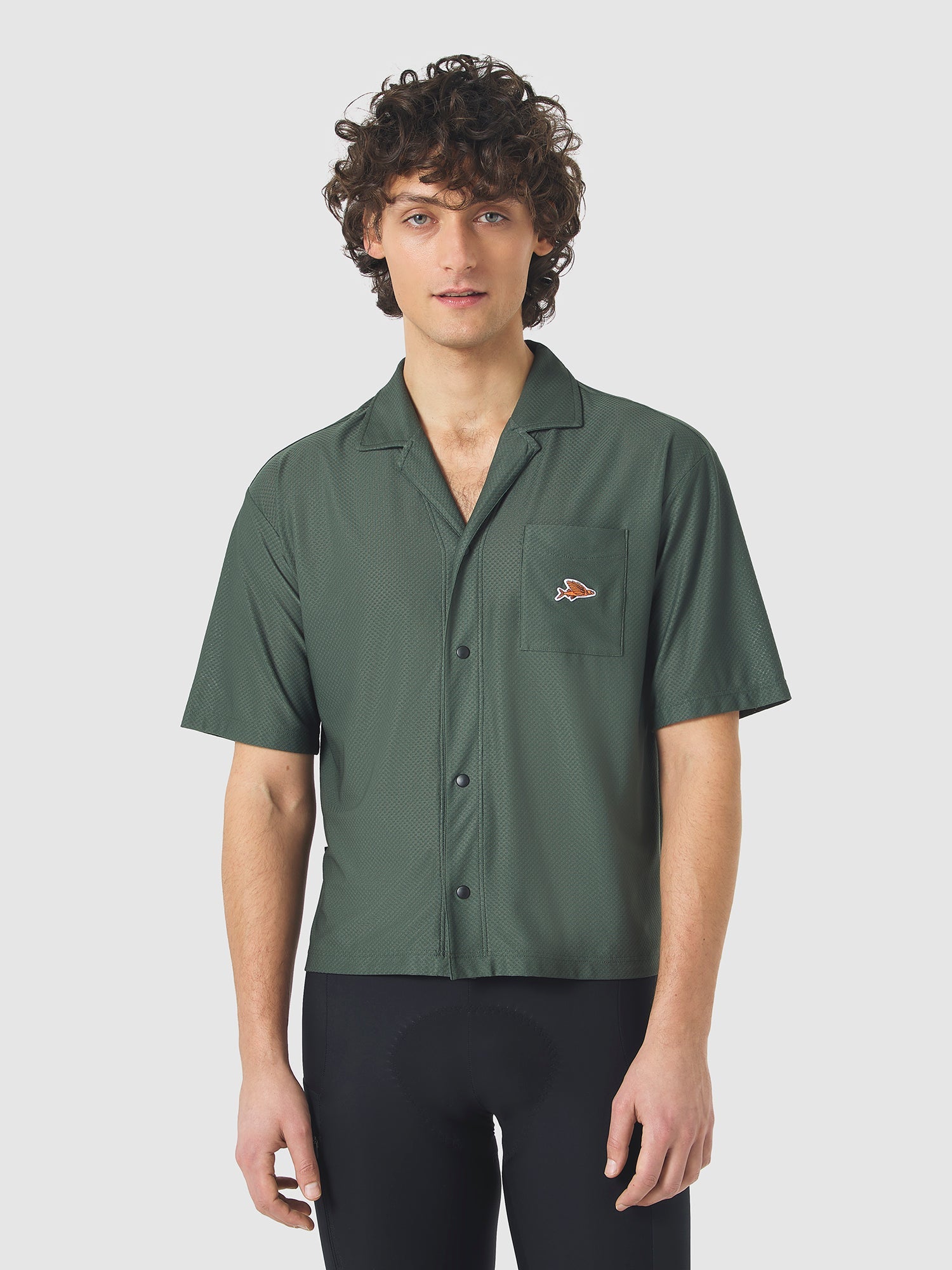 Café du Cycliste 休閒衫 Gladys Ultralight Shirt Khaki 男女共版 卡其綠