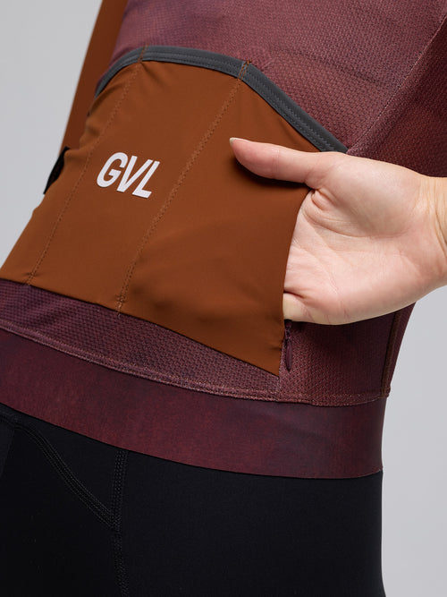 Givelo 車衣 Modern Classic Unisex Graphene Jersey Russet 男女共版 赤褐
