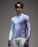 Q36.5 車衣 Gregarius Hybrid Big Fade Long Sleeve Jersey Grisaille Blue 長袖 男款 灰紫
