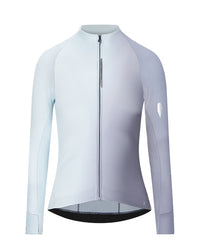 Q36.5 車衣 Gregarius Hybrid Big Fade Long Sleeve Jersey Grisaille Blue 長袖 女款 灰紫