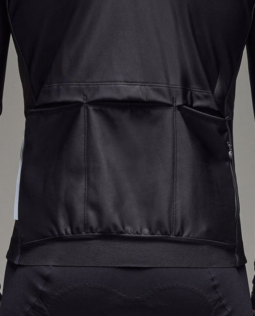 Q36.5 車衣 Gregarius Hybrid Collar Fade Long Sleeve Jersey Black 長袖 男款 黑