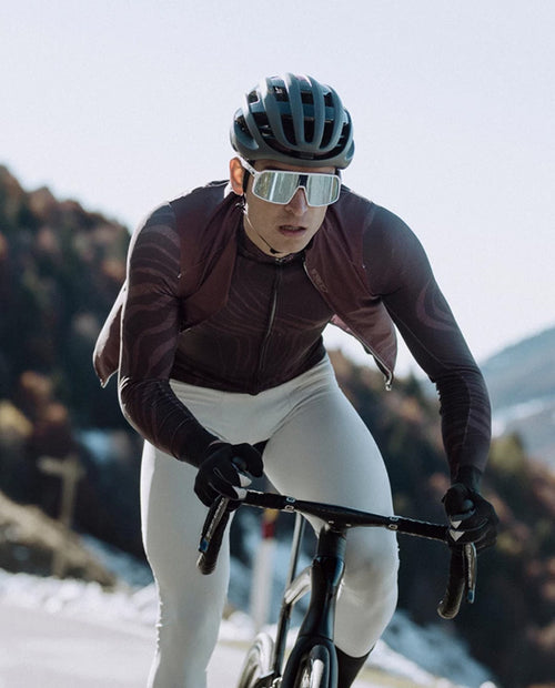 Q36.5 車衣Gregarius Hybrid Dolomites LS Jersey Coffee Brown 男款 深咖