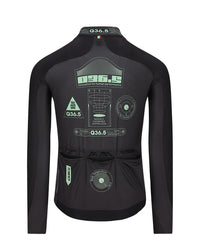 Q36.5 薄長袖車衣Gregarius Hybrid Light Retrofuture LS Jersey Black 男款 黑