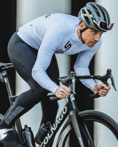 Q36.5 車衣Gregarius Hybrid Signature Long Sleeve Jersey Ice Grey 長袖 男款 灰白