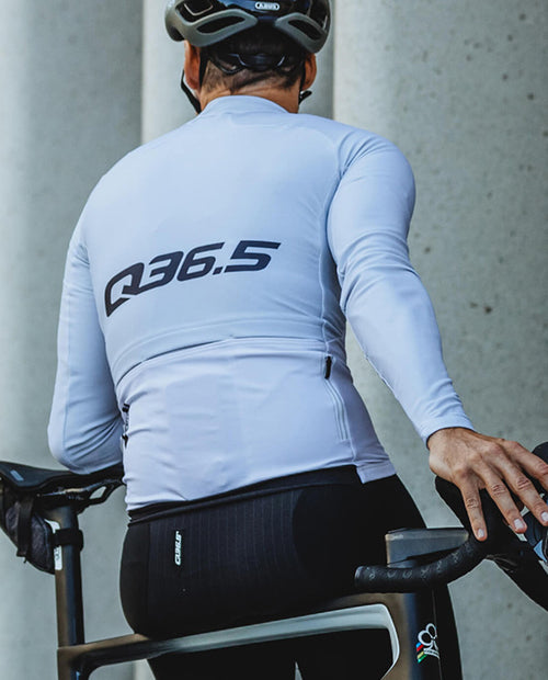 Q36.5 車衣Gregarius Hybrid Signature Long Sleeve Jersey Ice Grey 長袖 男款 灰白