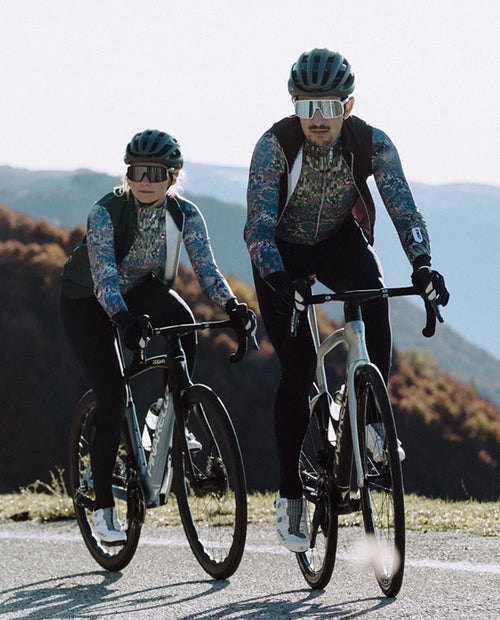 Q36.5 車衣Gregarius Hybrid Thermomap LS Jersey Thermo Green 長袖 男款 藍綠