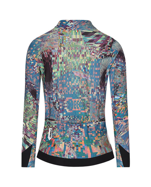 Q36.5 車衣Gregarius Hybrid Thermomap LS Jersey Thermo Green 長袖 女款 藍綠