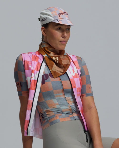 Pedla 小帽 Heritage Cap Checkers Amber 橘灰格