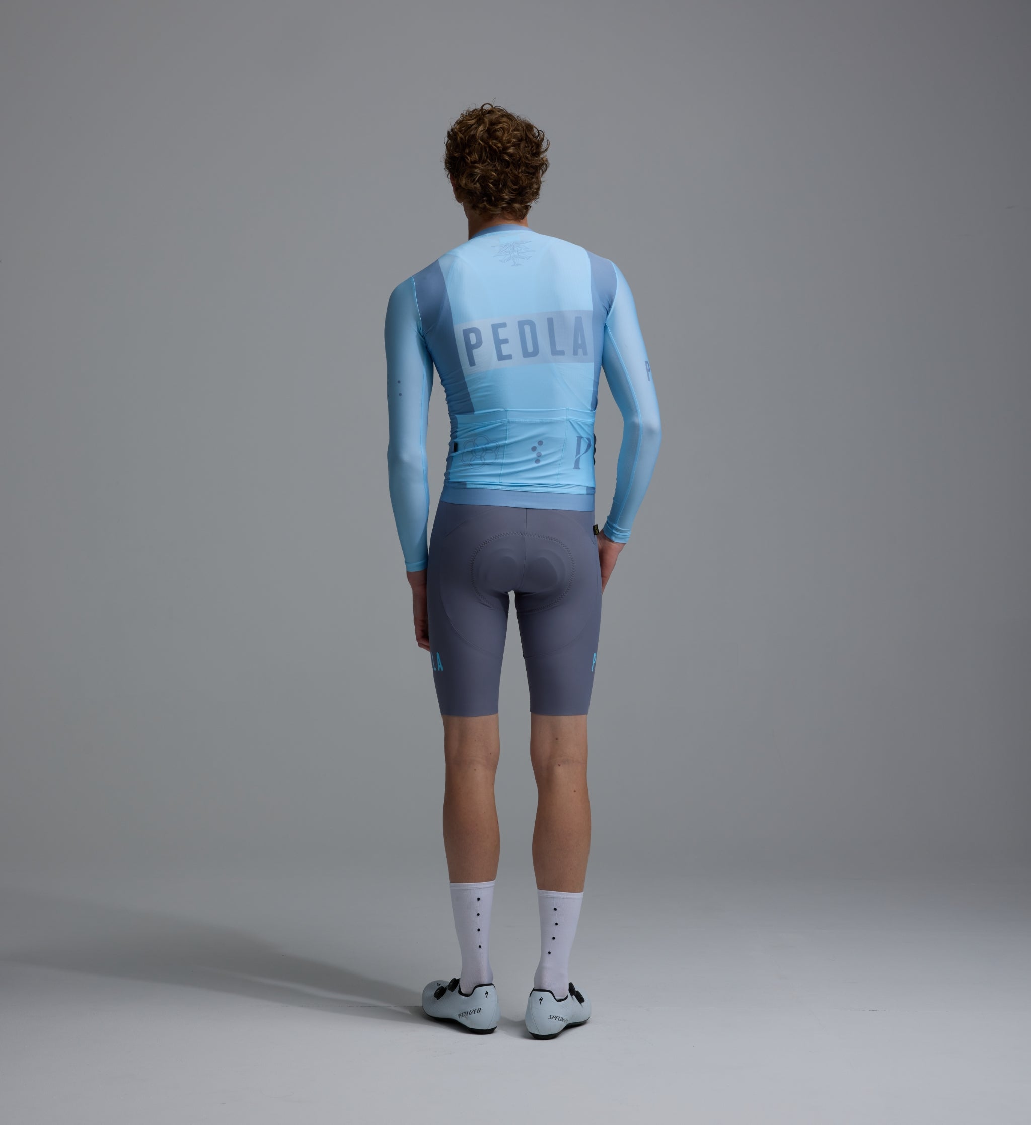 Pedla 薄長袖車衣 Heritage Classic LS Jersey Vintage Pastel Blue 男款 復古粉藍
