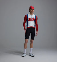 Pedla 薄長袖車衣 Heritage Classic LS Jersey Vintage Red 男款 復古紅白