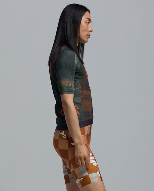 Pedla 車衣Heritage Training Jersey Tartan Multi 男款 綠棕格